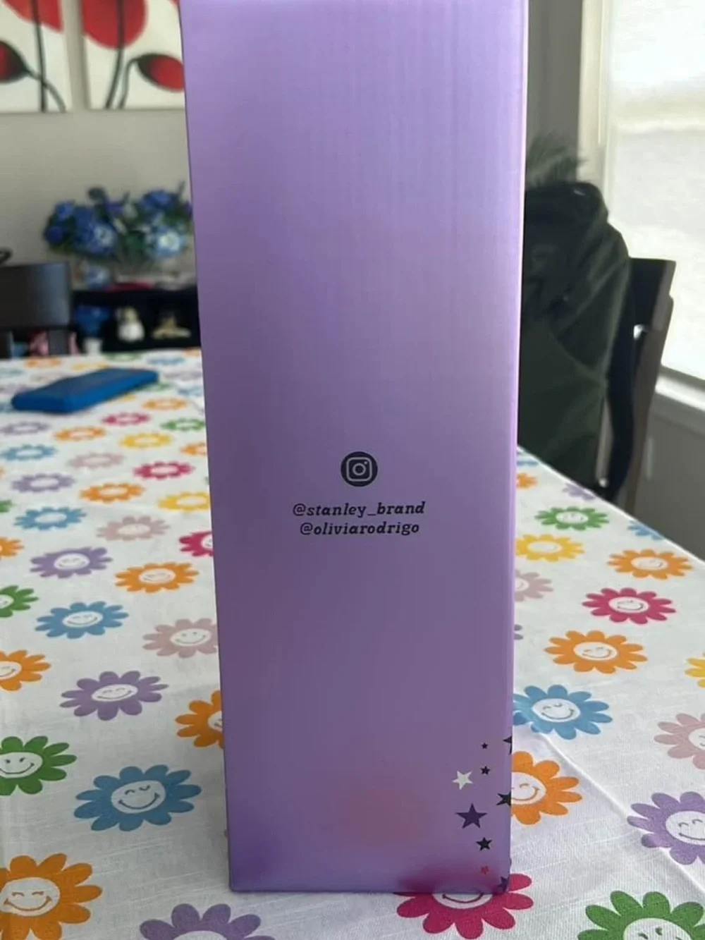 Olivia Rodrigo Stanley Purple Star Travel Tumbler with Handle and Straw